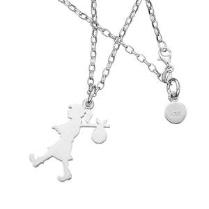 Karen Walker Runaway Girl Pendant - Large - 45cm Chain