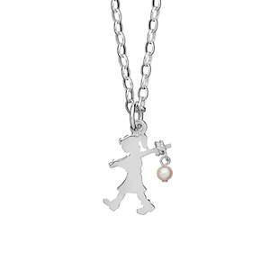 Karen Walker Girl With A Pearl Necklace Sterling Silver