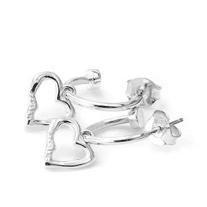 Stolen Girlfriends Club Sterling Silver Melted Heart Anchor Sleepers