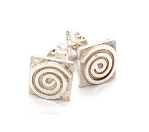 Whenua Korutahi Stud Earrings Sterling Silver