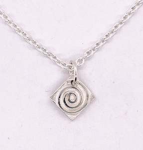 Whenua Korutahi Pendant Sterling Silver 45cm