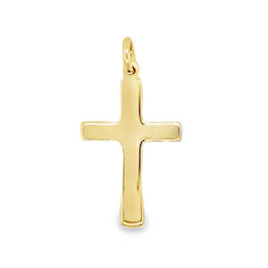 9ct Yellow Gold Cross Pendant 23 x 14mm