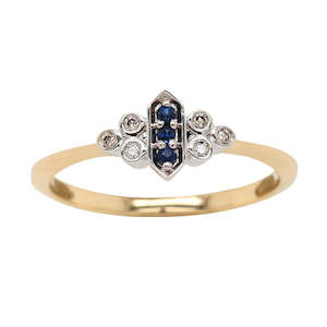 Sapphire and Diamond Ring