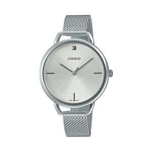 Casio Ladies Analogue Stainless Steel Watch