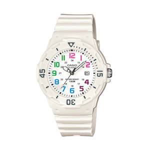 Jewellery: Casio 100m Water Resistant Analogue Watch - White