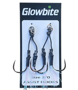 Glowbite Size 3/0 Assist Hooks