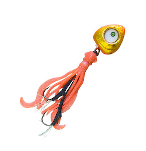 Glowbite Grumpy Squid Slider Lure - Orange