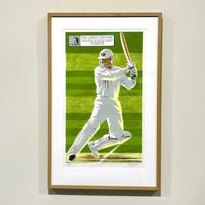 'The Lord's Century' framed Martin Crowe limited edition by Dick …