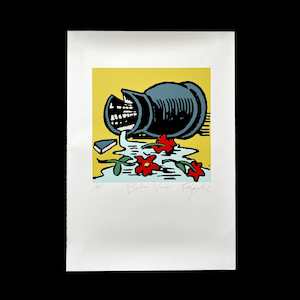 "Broken Vase" – Limited Edition Screenprint by Dick Frizzell - Bonanza