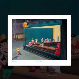 "Kiwi Night Shift" limited edition AP print by Frank Gordon