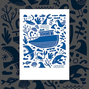 Limited Editions: Ship Shapes Limited Edition Screenprint by Greg Straight