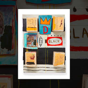 Black - art print by Jean-Michel Basquiat