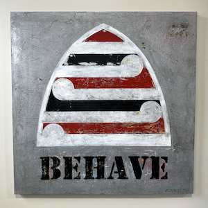 'Silver Behave' original painting by Weston Frizzell