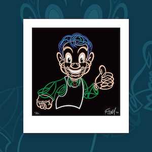 "Pinstripe Charlie" limited edition art print by Otis Frizzell