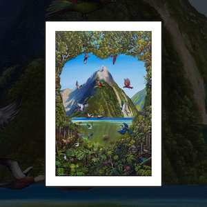 “Beloved Birds of New Zealand” art print by Frank Gordon