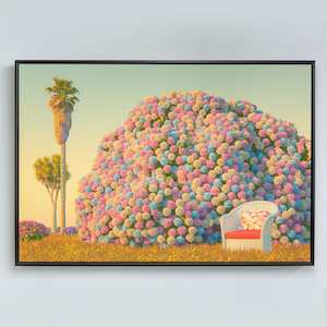 "The World's Biggest Hydrangea Bush" framed limited edition by Simon Stockley