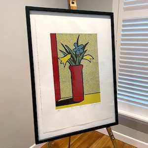 'Phantom Flowers' framed limited edition by Dick Frizzell (6/75)