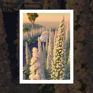 "Echium Drive" art print by Simon Stockley