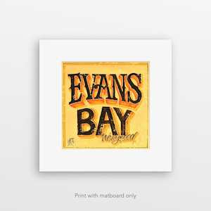 "Evan's Bay" pre-matted print by Jason Kelly