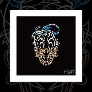 "Pinstripe Ronald Duck" signed art print by Otis Frizzell