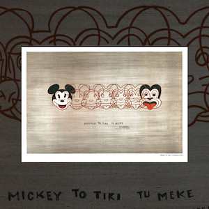 'Mickey to Tiki' art print by Dick Frizzell