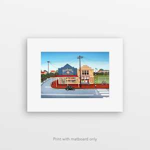 Pre Matted Prints: "Fish 'n' Chips" pre-matted art print by Susan Edge