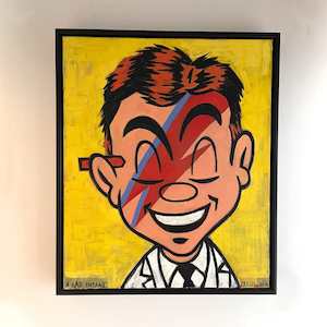 "A Lad Insane" original painting by Dick Frizzell