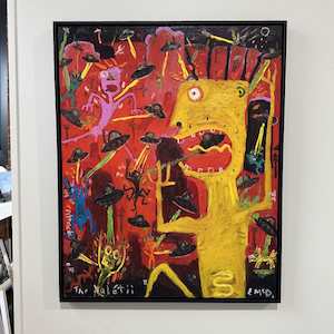 Ewan Mcdougall Art Prints: 'Attack of the Xalatii' original painting by Ewan McDougall