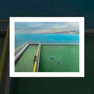 Justin Summerton Art Prints: "Tidal Pool, Motueka" art print by Justin Summerton