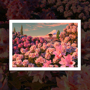 "Rhododendron Dawn" art print by Simon Stockley