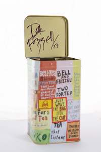 Signed Dick Frizzell Bell Tea Caddy