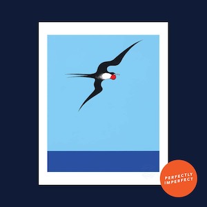 Pacific Frigate Bird - art print by Don Binney (perfectly imperfect)