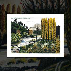 Dick Frizzell: "Just outside Taumarunui" art print by Dick Frizzell