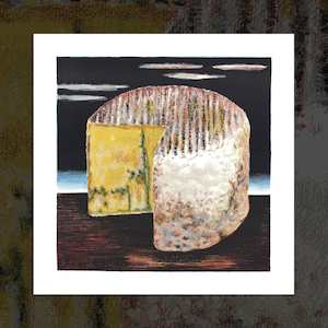 "The Second Metaphysical Cheese" art print by Dick Frizzell