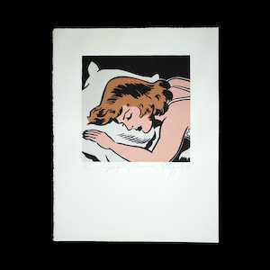 Sleeping Woman – Limited Edition Screenprint by Dick Frizzell