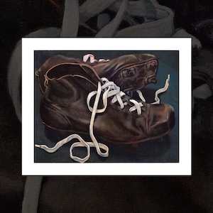 “Boots and All” rugby art print by Dick Frizzell