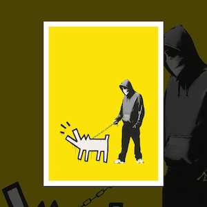 Minimalistic Art Prints: 'Choose Your Weapon - Lemon' Banksy art print