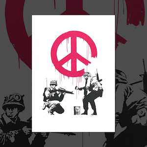 'CND Soldiers' Banksy art print