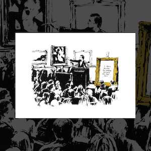 'Morons' Banksy art print