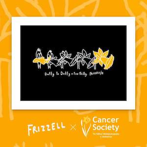 "Daffy to Daffy" Cancer Society NZ fundraiser art print by Dick Frizzell