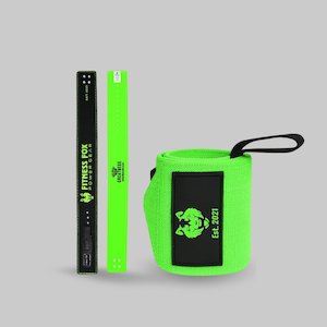 10mm Lever Belt + 18" Green Wrist Wraps Bundle