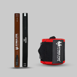 10MM Lever Belt ( Marron) & 18 inch Wrist Wraps ( Black)