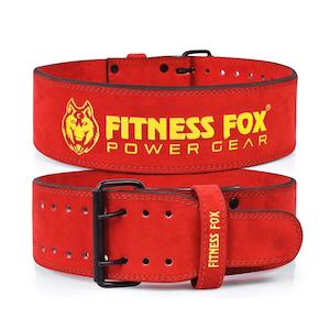 FITNESS FOX Double Prong 13mm Powerlifting Belt- Gym Workout