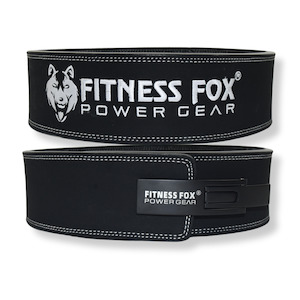 FITNESS FOX 10MM Lever Weightlifting Belt with Suede Skin