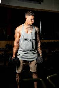 Cotton Muscle Singlet ( Grey)