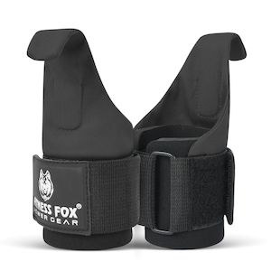 Lifting Hooks: FITNESS FOX  Lifting Cordura Hooks -Wrist Straps