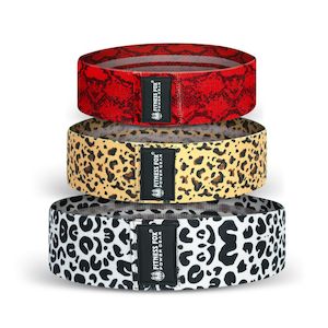 FITNESS FOX Fabric Resistance Non-Slip Booty Bands Set of 3