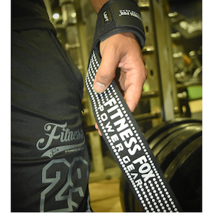 Lifting Strap: FitnessFox Weight/power Lifting Pro Gym Straps( White )