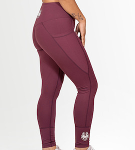 Fitnessfox Deep Pink Full Length Leggings with Pockets