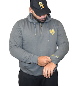 FITNESS FOX Classic Pullover HOODIES- Stone Grey